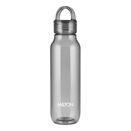 Image of MILTON Fashion 750 Pet water bottle, 670 ml|Tritan Plastic|Leak-Proof, BPA-Free, Sturdy Handle|Reusable Water bottle for fridge|Perfect for Office, Travel, Gym Tumbler Bottle for Men and Women, Black