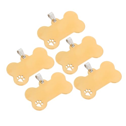 Plaques identification animaux acier durable Kisangel étiquettes premium - 6
