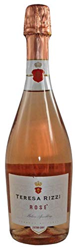 6 x Vino Spumante Rosé Extra Dry von Teresa Rizzi im Sparpack (6x0,75l), fruchtiger Rosé-Schaumwein aus Venetien