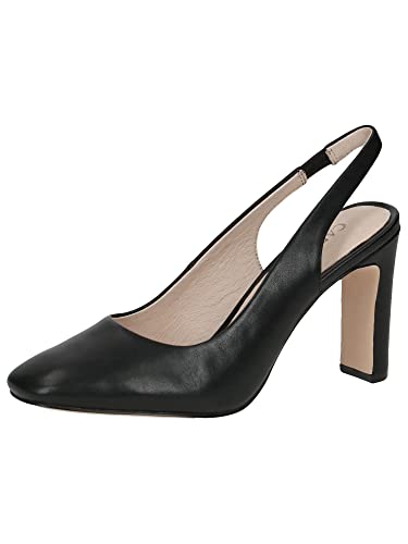 Caprice Damen 9-9-29601-20 Pumps Sling, Black Nappa, 39 EU