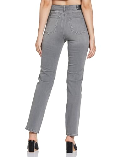 Image of Marks & Spencer Cotton Mix Plain Straight Fit Jeans T576013KGREY (XXL)