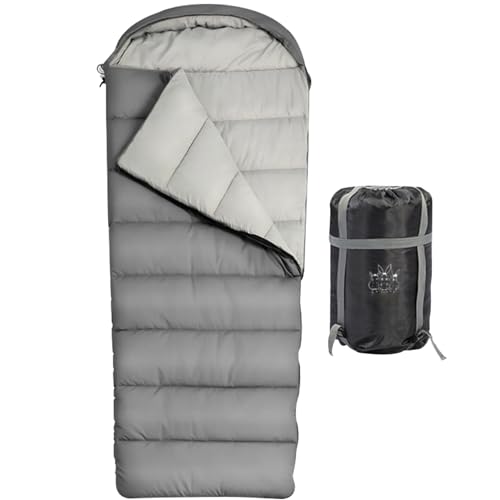 Sac de couchage pour adultes grand & large 4 saisons de camping et randonnée
