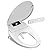 Bidet Toilet Seat with Warm Water Wash, Air Dryer, Heated Seat, Remote Control, LED Display, Self-Cleaning Nozzle, Night Light & Multiple Cleaning Modes (Elongated)