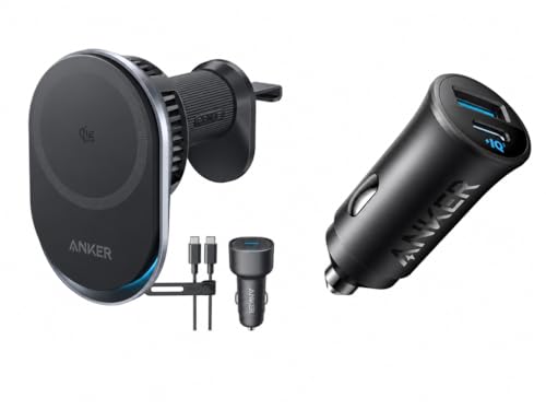 Anker Prime MagSafe Car Mount Charger & Anker USB-C Car Charger