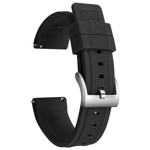 ULLCHRO Correa Reloj para Hombre 20mm Impermeable Pulsera de Caucho Suave...