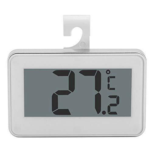 Raumthermometer, Digitalwasserdichte Gefrierschrank Mit Haken- Leicht Zu Lesen Großer LCD-Anzeige, Kühlschrank Kühlschrank-Thermometer