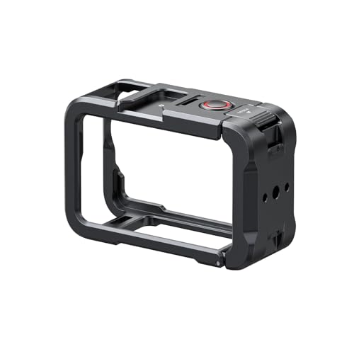 Image of TELESIN Aluminum Alloy Protective Frame Case for DJI Osmo Action 6 Camera, Quick-Release Metal Rabbit Cage Protective Frame Housing Sleeve with 1 /4 inch Screw and Cold Shoe, Action 6 Accessories