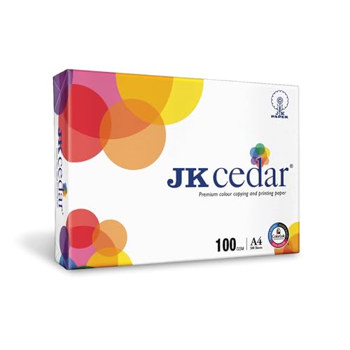 Image of JK Cedar A4 Paper, 100 GSM, 500 Sheets, Premium Printing and Copying Paper
