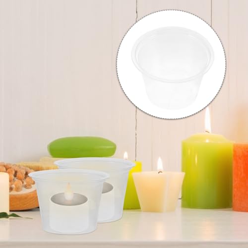 Bougeoir mariage transparent lot de 120 pour centres de table - 5