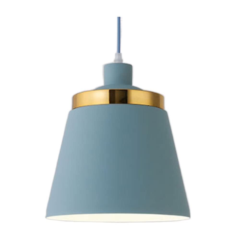 HXYSXHJUO E26 Adjustable Color Pendant Light Fixture - Blue Retro Chandelier for Home and Office(Blue)