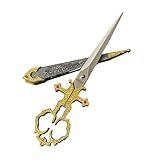 Furniture Creations Renaissance Dagger Style Scissors with Sheath Cover