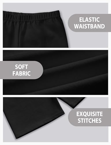 Image of Somaibo 3 Pack Girls Bike Shorts Kids Cartwheel Under Dress Cotton Short