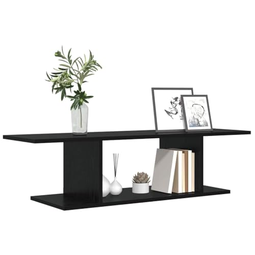 vidaXL TV-Schrankset Schwarz 103 x 30 x 26,5 cm Holzwerkstoff, Rustikaler...