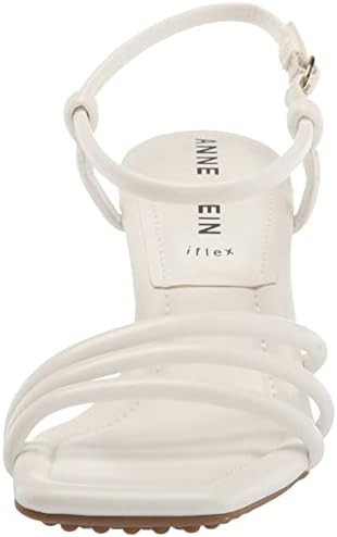 Anne Klein Women's Jules Heeled Sandal, White, 11 | Image 1