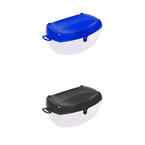MagiDeal 2Pcs Portable Plastic Diving Mask Storage Box Snorkeling Goggles Swimming Glasses Lenses Hard Case Scuba Dive Gear Protective Container