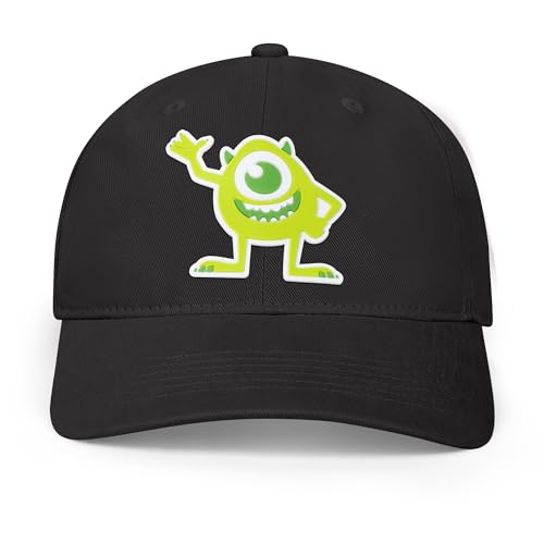 Disney Baseball Cap for Men & Women Monster Inc. Mike Wazowski Adjustable Baseball Hat Adult Black