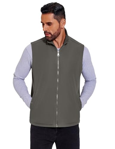 COOFANDY Men's Casual Outerwear Vest Lightweight Full-Zip Sleeveless Jacket Outdoor Hiking Travel Golf Vest with Pockets2
