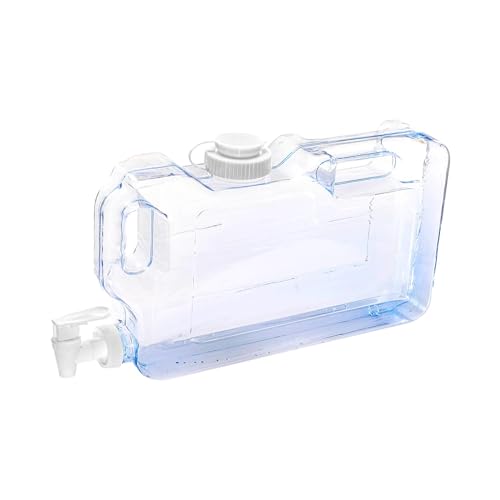 Contenedor de Agua Tanque con Grifo Cubo Multifuncional Jarra Portátil de Agua para Picnic Cocina Senderismo, 4L