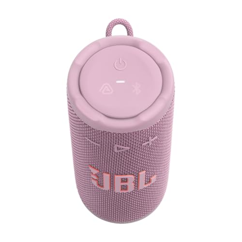 Image of JBL Grip Compact Bluetooth Speaker, JBL Pro Sound with AI Sound Boost, IP68 Waterproof and Dustproof, Ambient Light, Up to 14 Hours Playback, Auracast Multi-Speaker, JBL Portable App, Pink