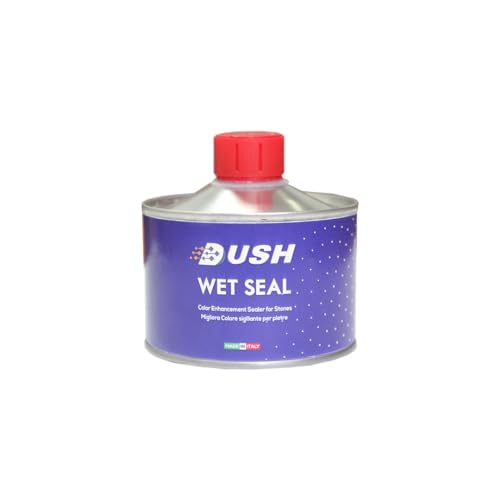 Image of DUSH Wet Look Stone Colour Enhancer Sealer for Marble, Granite & Natural Stone, Crystal, 1 Litre (500 ml)