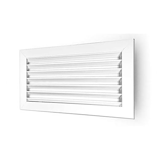 GASMOBE Rejilla ventilacion retorno simple aluminio deflexion horizontal aire acondicionado MEDIDAS INTERNAS (300X150, BLANCO)