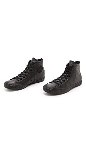 Image of Converse Men's Chuck Taylor All Star Leather Hi Black /Monochrome 10 M US Men / 12 M US Women