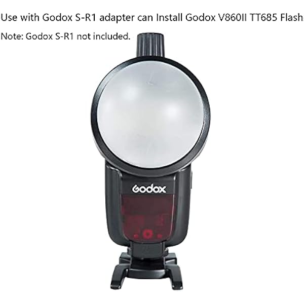 Купольный рассеиватель Godox AK-R11 совместим со вспышками Godox серии V1 такими как V1-S V1C V1-N V1-F используется с круглой головкой вспышки Godox H200R совместимой с AD200 AD200Pro