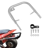 KKZOL Rear Grab Bar Wheelie Bar Compatible with Honda TRX450R TRX 450R All Year Rear Armrest Bumper(Silver)