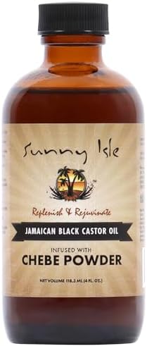Sunny Isle Jamaican Black Castor Oil With Chebe Powder 4oz | Hair Growth