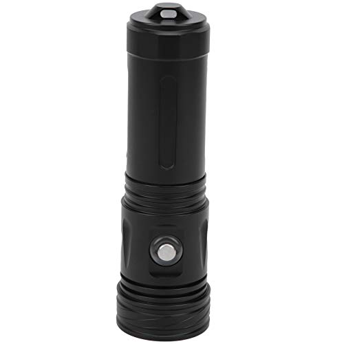 Linterna de buceo IPX8 de aluminio con luz LED subacuática 4