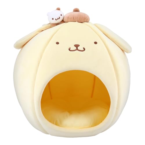 サンリオ ドーム型 ペットハウス サンリオキャラクターズ 取って遊べるおもちゃ付き 小型犬 猫 ハウス 室内 ネコ 犬 shobido 粧美堂 (ポムポムプリン)のサムネイル