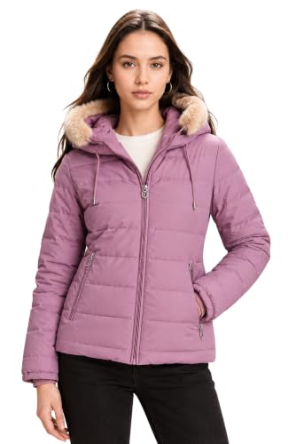 Image of SANE ORIGINALS Winter Jacket for Women with Detatchable Hoodie Cap || Lightweight Full Zipper Regular Fit Warm Jacket for Ladies