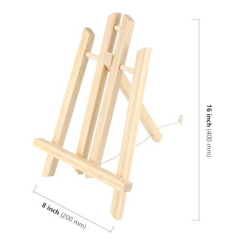 Chevalet de table pour peintures dessins panneaux HAKZEON support bois 20x40