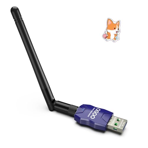 Class 1 Long Range Bluetooth Adapter for PC, QGOO USB Bluetooth Adapter for PC 5.3+EDR, Bluetooth Dongle Bluetooth Receiver Support Windows10/8.1/8/7?blue-217?