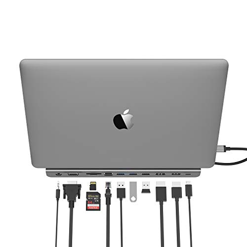 🛒 Crazy Deals LENTION USB C Docking Station with 100W PD, 4K HDMI/DisplayPort, VGA, Ethernet, Card Reader, USB 3.0/2.0, Aux Adapter Compatible 2016-2021 MacBook Pro, New Mac Air/Surface, More (CB-C95, Space Gray) Best Cyber Monday 🔥 LENTION USB C Docking Station with 100W PD, 4K HDMI/DisplayPort, VGA, Ethernet, Card Reader, USB 3.0/2.0, Aux Adapter Compatible 2016-2021 MacBook Pro, New Mac Air/Surface, More (CB-C95, Space Gray)