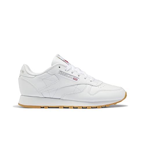 Reebok Women's Classic Leather Sneaker, Ftwr White/Pure Grey 3 Rubber Gum-03, 8.5 #TOP1
