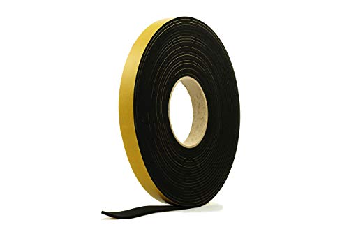 Neoprene Rubber Black Self-Adhesive Sponge Strip 3/4