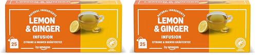 By Amazon Limón y Jengibre Infusión 25 Bolsitas (Paquete de 2)