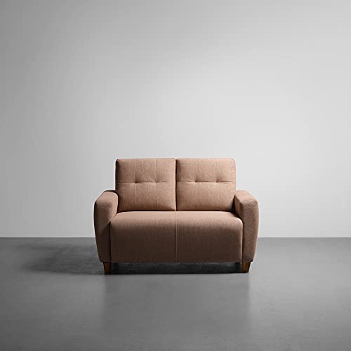 Image of Sleepyhead Yolo Designed by Duroflex - 5 Seater Sofa 3+2 Sofa Set |Premium Fabric, Plush 3-Layer Cushioning |Buttonless Tufted & Anti-Sag Comfort |Stylish & Durable |3 Years Warranty - Coco Brown