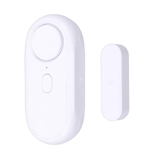 Yanmis Alarma de Puerta y Ventana, Alarma de Sonido Ajustable de 65 120 DB con Modo de Timbre Ding Dong para Casa, Tienda, Hotel, Nevera, Batería de Gran Capacidad, Fácil Instalación