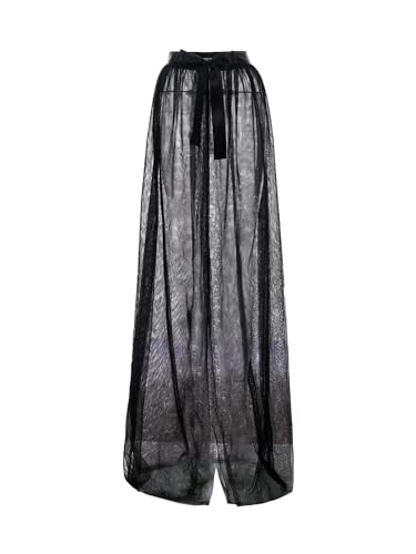 Women Tulle Tutu Long Skirts Festival Wedding Party Cocktail Prom Bandage Mesh Maxi Dress Overskirt4