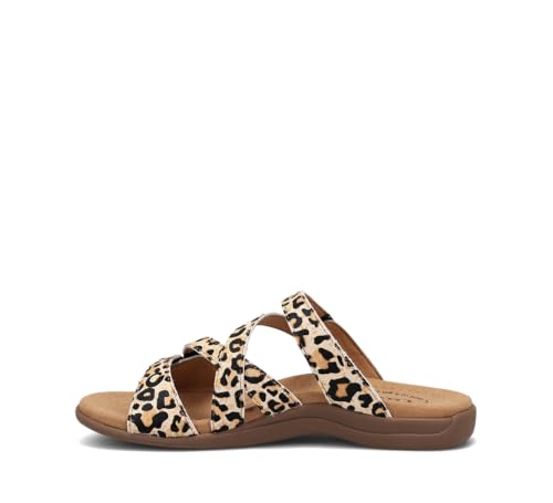 Image of Taos Double U Premium Leather Women's Sandal - Stylish Adjustable Strap Design with Arch Support, Cooling Gel Padding for All-Day Enjoyment and Walking Comfort