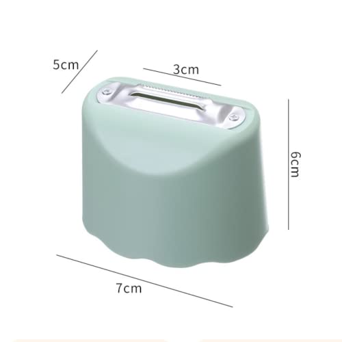 Hmqci Peeler Anti-Splash Double-Sided Peeler Kitchen Multifunctional Stainless Steel Peeler For Peeling Cucumber, Asparagus, Zucchini, Potatoes (1,Blue) #TOP6