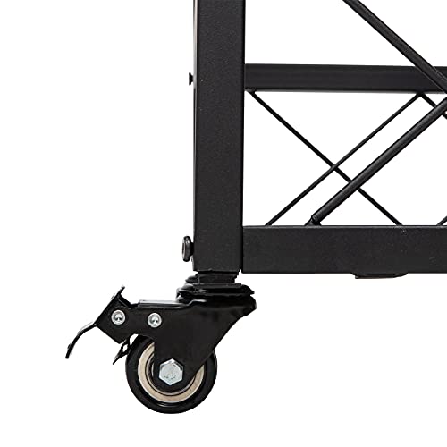 Westhl Kitchen Microwave Cart,Bar Serving Cart Home Mobile Kitchen Serving Cart,Industrial Vintage Style Wood Metal Serving Trolley (Vintage Brown) #TOP4