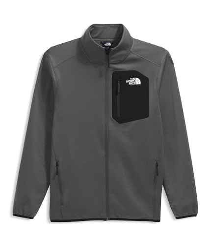 Image of THE NORTH FACE Men's Crest Full Zip Jacket | Water Repellent Fleece Coat, Double Layer Stand Collar & Zip Hand Pockets