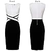 VFSHOW Womens Off-White and Black Colorblock Patch... #2