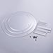 Femeli 3 Set Round Clear Acrylic Retail Display Risers Stand for Cupcake Dessert Cake Pizza Appetizers Pastries Bakery(Diameter 8,10,12)
