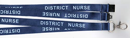Cordón de seguridad para cuello de enfermera, diseño de enfermera, color azul