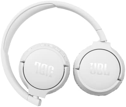 JBL Tune 660NC Wireless Over-Ear Bluetooth Headphones with active noise cancellation, in white