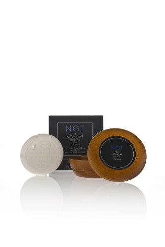 NGT For Men by Nougat London Shave Soap in a Wooden Bowl